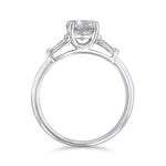 1.00ct Athena Three Stone Round Brilliant Cut Diamond Solitaire Engagement Ring | 18ct White Gold