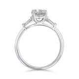 0.35ct Athena Three Stone Round Brilliant Cut Diamond Solitaire Engagement Ring | 18ct White Gold