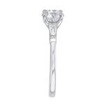 2.00ct Athena Three Stone Round Brilliant Cut Diamond Solitaire Engagement Ring | Platinum