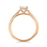 1.00ct Ophelia Oval Cut Diamond Solitaire Engagement Ring | 18ct Rose Gold