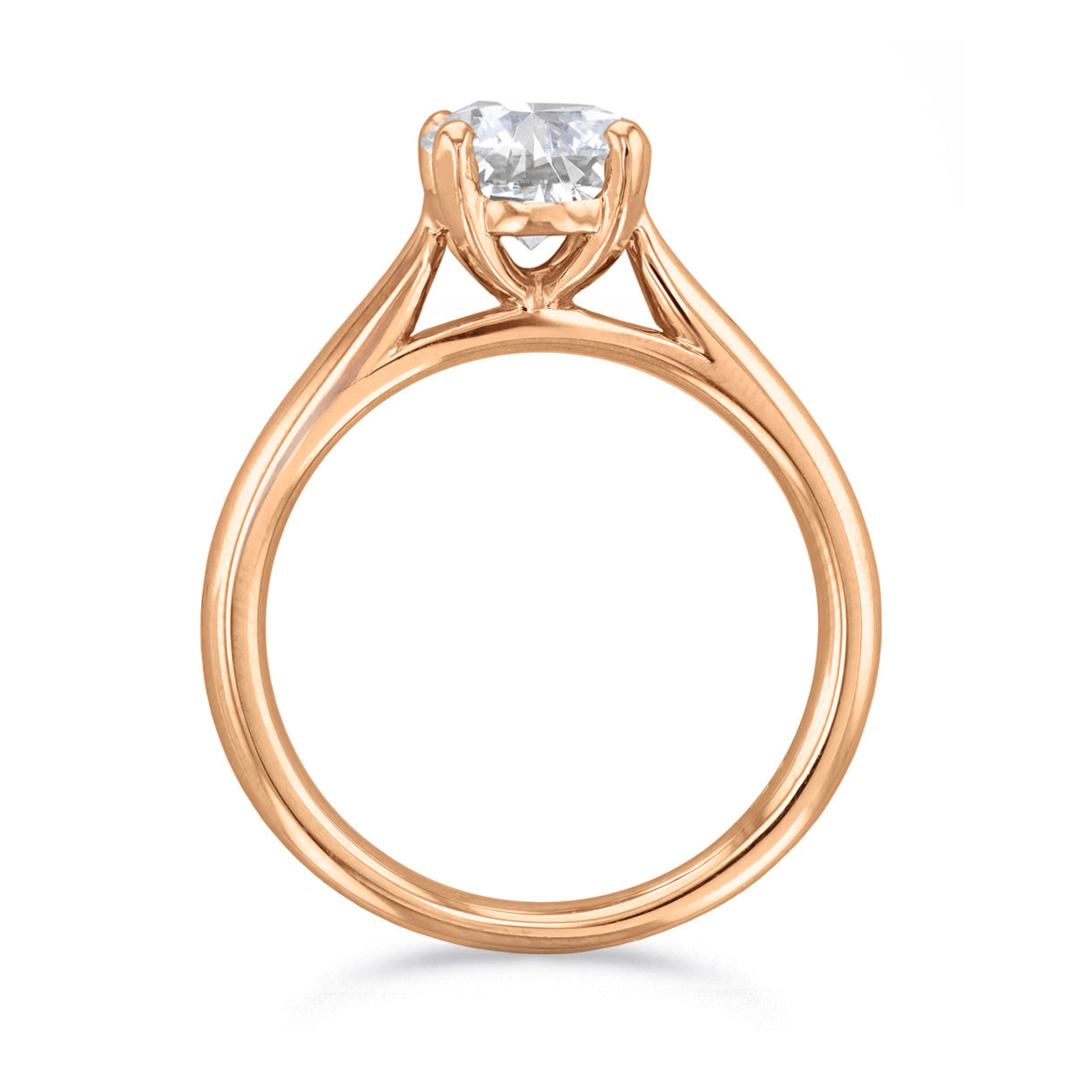 0.50ct Ophelia Round Brilliant Cut Diamond Solitaire Engagement Ring | 18ct Rose Gold