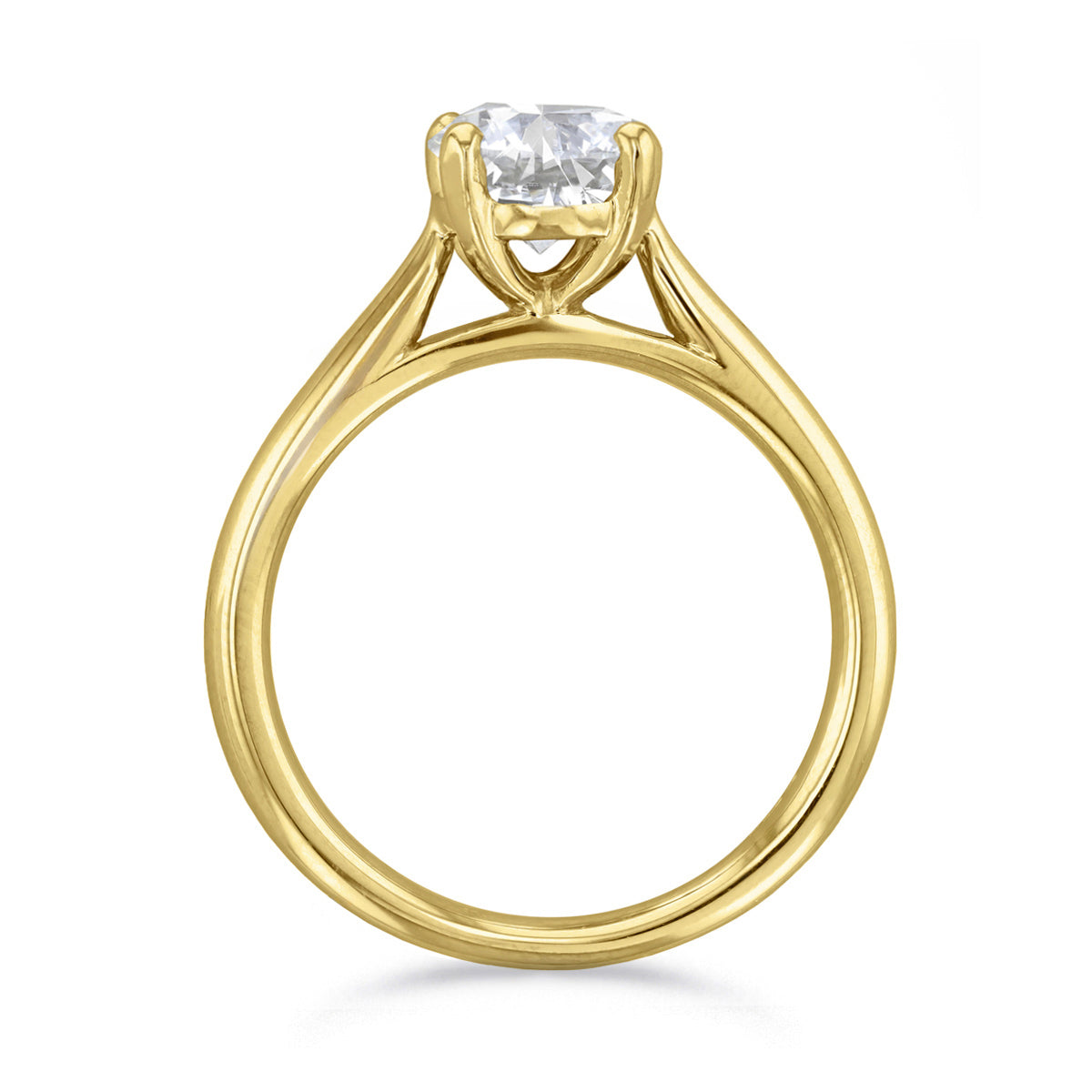 0.50ct Ophelia Round Brilliant Cut Diamond Solitaire Engagement Ring | 18ct Yellow Gold