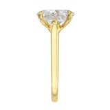1.00ct Poppy Plain Oval Cut Diamond Solitaire Engagement Ring | 18ct Yellow Gold - D