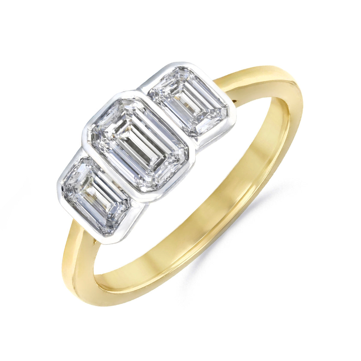 Everyday Diamonds Collection Lab Grown Emerald Cut Bezel