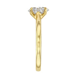1.00ct Poppy Plain Oval Cut Diamond Solitaire Engagement Ring | 18ct Yellow Gold - D