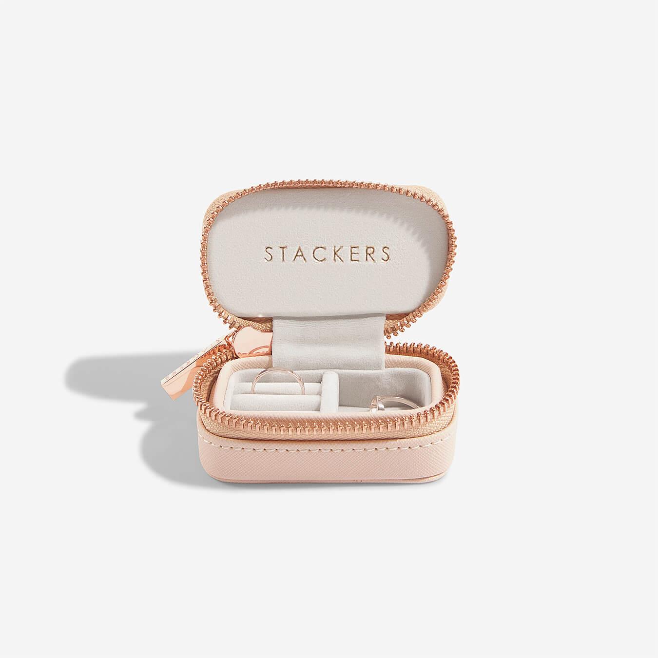Stackers Blush Pink Petite Zipped Jewellery Box – Browns Family