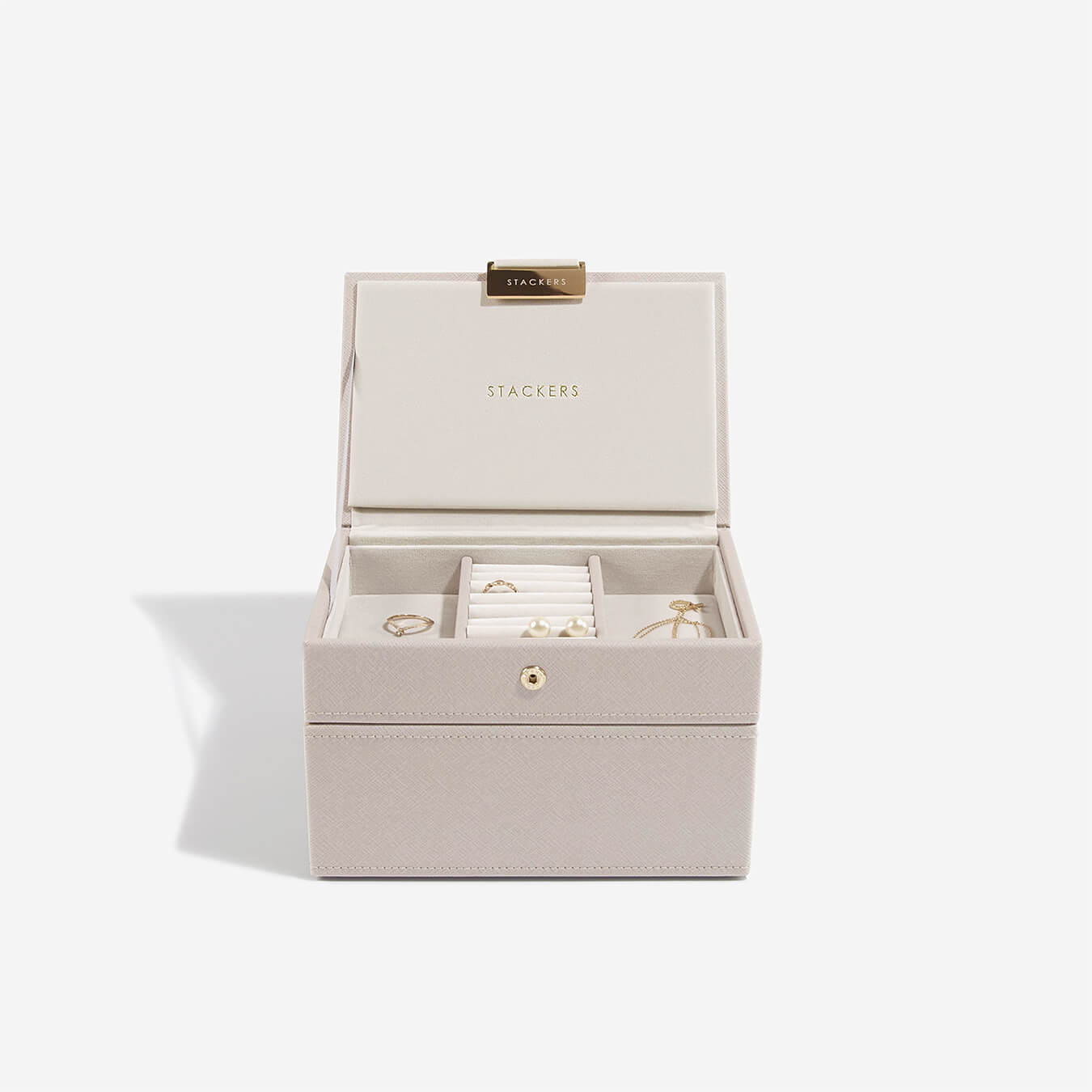 Stackers Taupe Mini Jewellery Box – Browns Family Jewellers