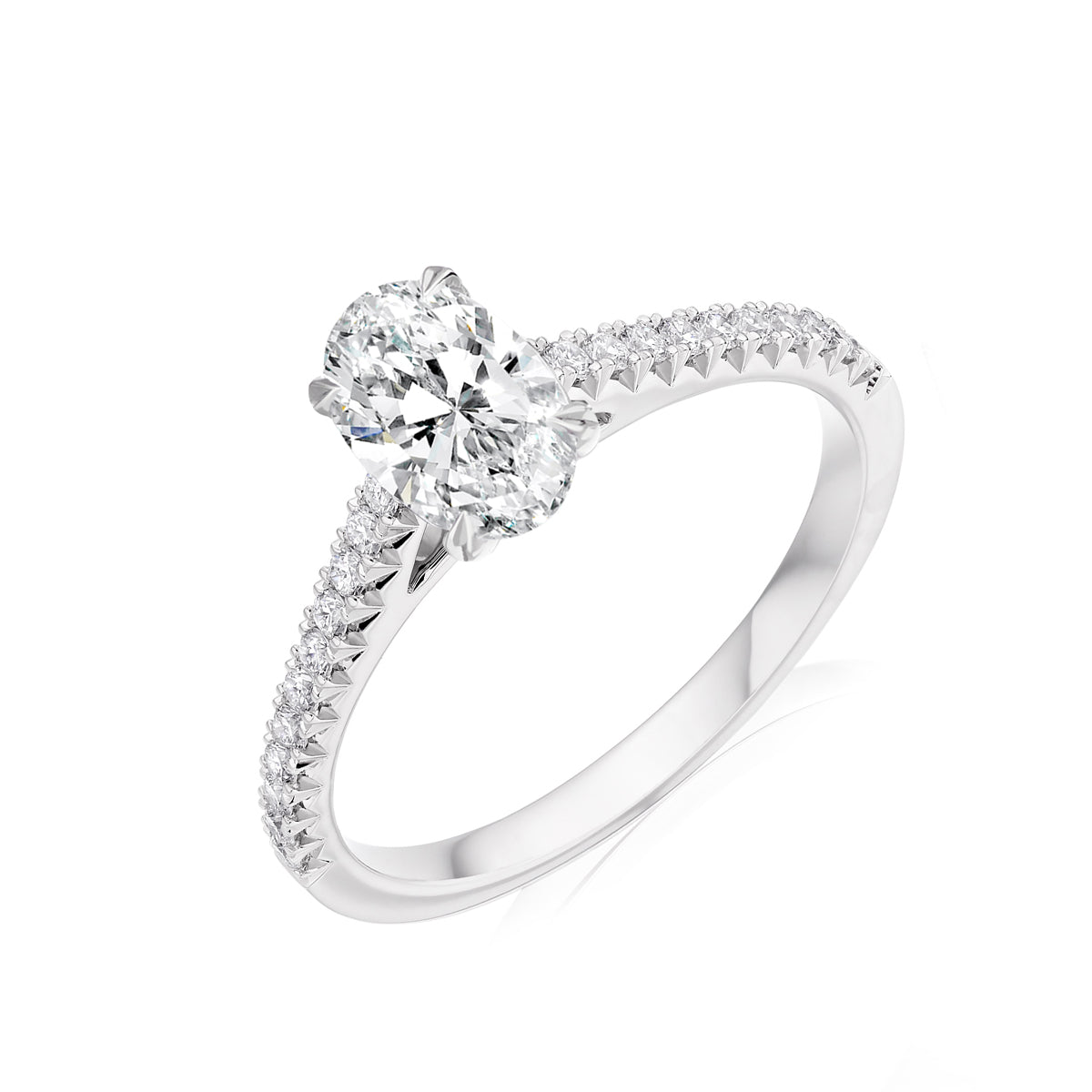 Amelie Signature Collection Oval Cut Lab Grown Diamond