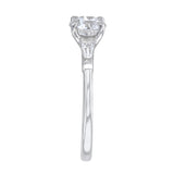 1.20ct Athena Three Stone Round Brilliant Cut Diamond Solitaire Engagement Ring | 18ct White Gold