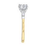 0.25ct Athena Three Stone Round Brilliant Cut Diamond Solitaire Engagement Ring | 18ct Yellow Gold