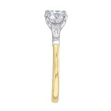0.25ct Athena Three Stone Round Brilliant Cut Diamond Solitaire Engagement Ring | 18ct Yellow Gold