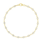Everyday Diamonds 1.81ct Oval and Round Cut Lab-Grown Diamond Bracelet | 9K Yellow Gold