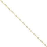 Everyday Diamonds 1.81ct Oval and Round Cut Lab-Grown Diamond Bracelet | 9K Yellow Gold