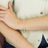 Everyday Diamonds 8.58ct Emerald Cut Lab-Grown Diamond Tennis Bracelet | 9K Yellow Gold