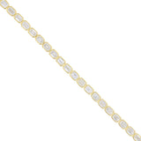 Everyday Diamonds 8.58ct Emerald Cut Lab-Grown Diamond Tennis Bracelet | 9K Yellow Gold