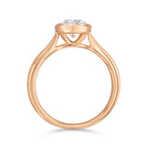 0.50ct Cleo Bezel Set Round Brilliant Cut Diamond Solitaire Engagement Ring | 18ct Rose Gold