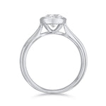 1.00ct Cleo Bezel Set Round Brilliant Cut Diamond Solitaire Engagement Ring | 18ct White Gold