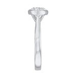 1.00ct Cleo Bezel Set Round Brilliant Cut Diamond Solitaire Engagement Ring | 18ct White Gold