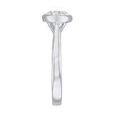1.00ct Cleo Bezel Set Round Brilliant Cut Diamond Solitaire Engagement Ring | 18ct White Gold
