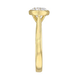 2.00ct Cleo Bezel Set Round Brilliant Cut Diamond Solitaire Engagement Ring | 18ct Yellow Gold