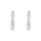 Everyday Diamonds 0.35ct Brilliant Cut Lab-Grown Diamond Channel Set Earrings | 9K White Gold