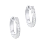 Everyday Diamonds 0.35ct Brilliant Cut Lab-Grown Diamond Channel Set Earrings | 9K White Gold