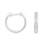 Everyday Diamonds 0.35ct Brilliant Cut Lab-Grown Diamond Channel Set Earrings | 9K White Gold