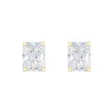Everyday Diamond 3.00ct Radiant Cut Lab-Grown Diamond Stud Earrings | 9K Yellow Gold