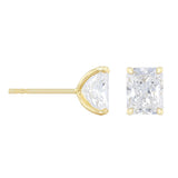 Everyday Diamond 3.00ct Radiant Cut Lab-Grown Diamond Stud Earrings | 9K Yellow Gold