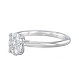 1.00ct Ophelia Oval Cut Diamond Solitaire Engagement Ring | Platinum