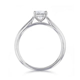 1.00ct Ophelia Oval Cut Diamond Solitaire Engagement Ring | 18ct White Gold