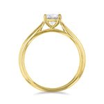 1.00ct Ophelia Oval Cut Diamond Solitaire Engagement Ring | 18ct Yellow Gold