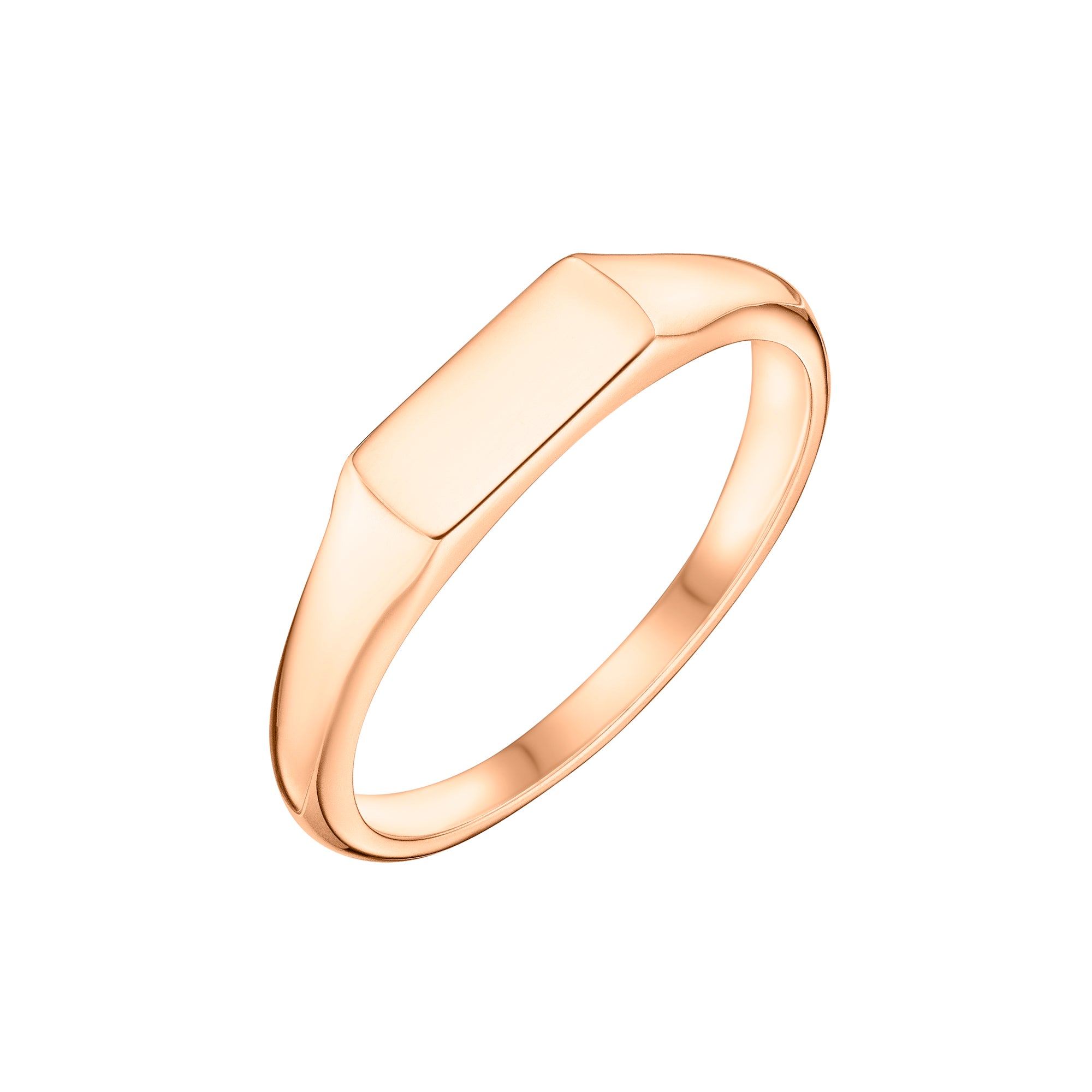 Fine East-West Rectangle Signet Ring | Ladies