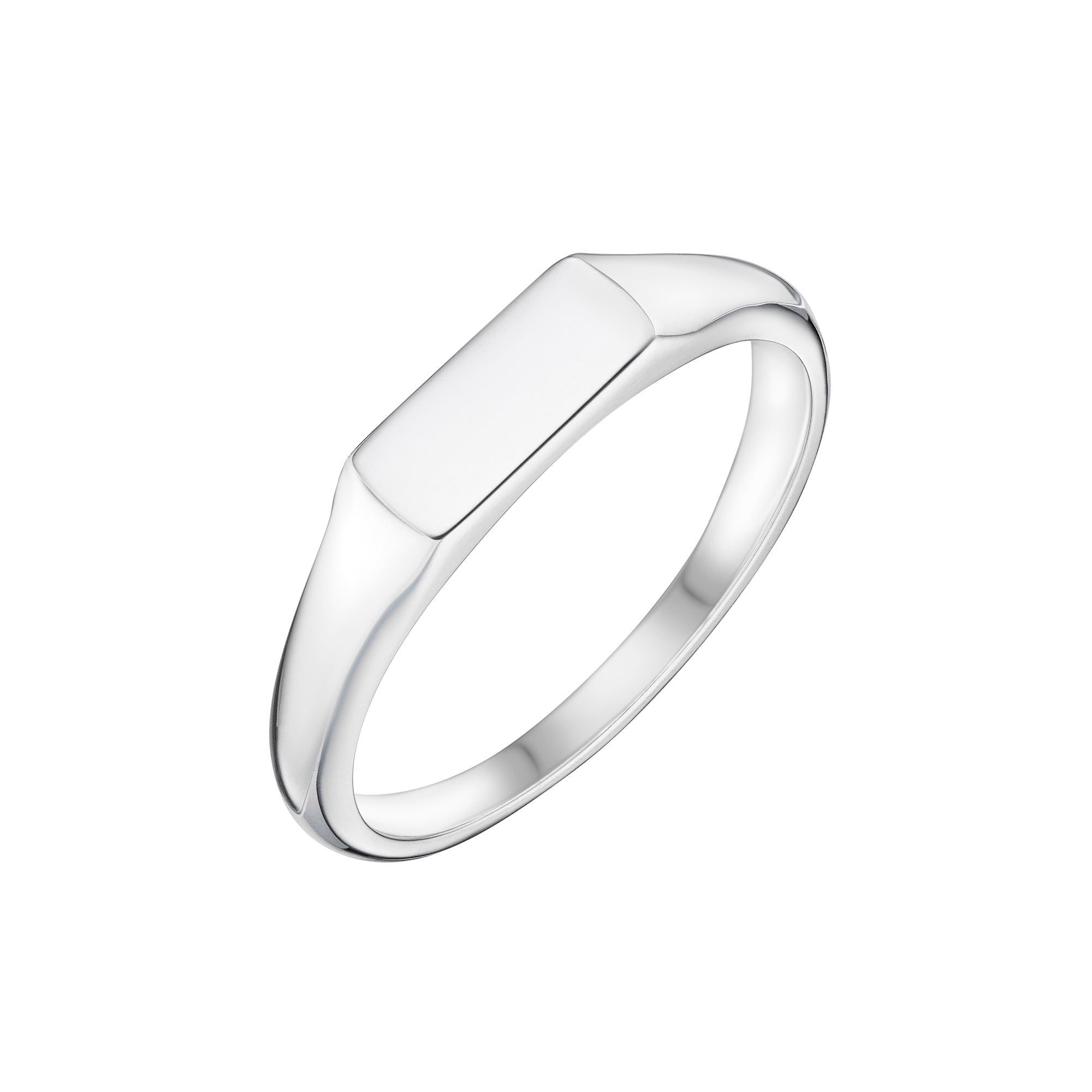 Fine East-West Rectangle Signet Ring | Gents