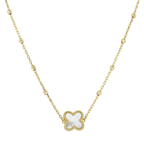 LYNNON Gold Sunflower Pearl Jewelry Set For Women - 10MM Pendant Necklace & 8MM Earrings - View #11