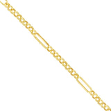 Fancy Link Heart & T-Bar Necklace | Pre-Loved | 9K Yellow Gold