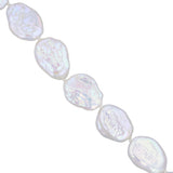 Pearlessence White Baroque Freshwater Pearl Strand | Solid Silver Clasp