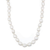 Pearlessence Collection Baroque Freshwater Pearl Strand Necklace | Silver Catch