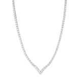 Everyday Diamonds 9.13ct Brilliant Cut Lab-Grown Diamond Tennis Necklace | 9K White Gold