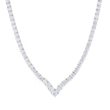 Everyday Diamonds 9.13ct Brilliant Cut Lab-Grown Diamond Tennis Necklace | 9K White Gold