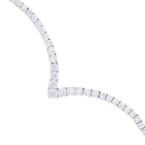 Everyday Diamonds 9.13ct Brilliant Cut Lab-Grown Diamond Tennis Necklace | 9K White Gold