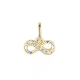 Charm Collection Diamond Infinity Design | 9K Yellow Gold