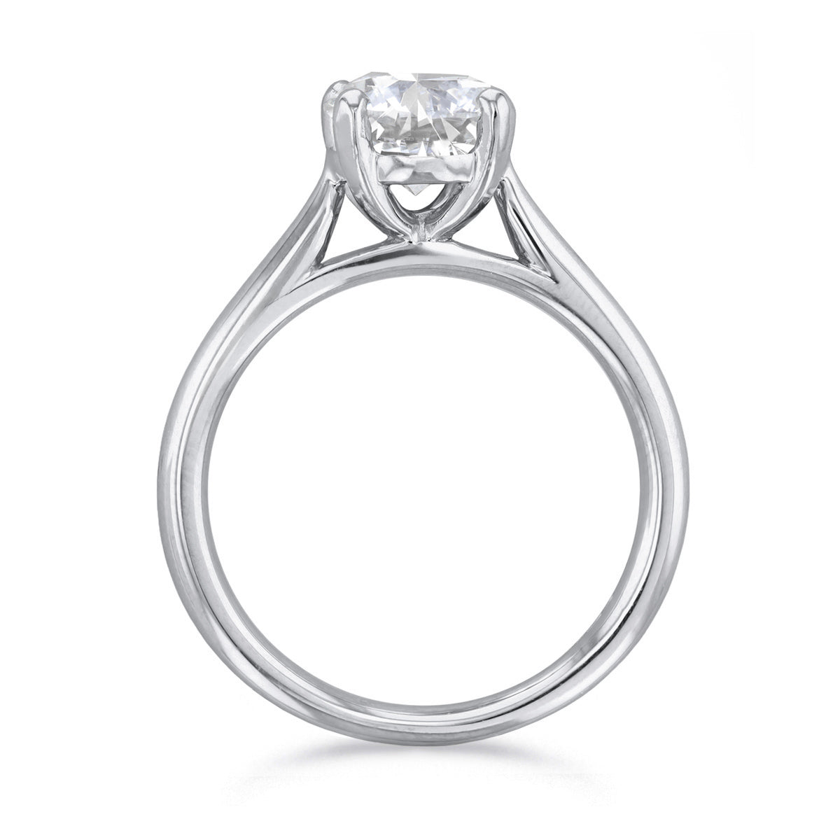 2.00ct Ophelia Round Brilliant Cut Diamond Solitaire Engagement Ring | 18ct White Gold