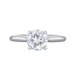 2.00ct Ophelia Round Brilliant Cut Diamond Solitaire Engagement Ring | Platinum