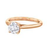 0.35ct Ophelia Round Brilliant Cut Diamond Solitaire Engagement Ring | 18ct Rose Gold