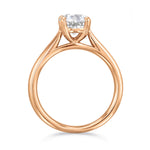 0.35ct Ophelia Round Brilliant Cut Diamond Solitaire Engagement Ring | 18ct Rose Gold