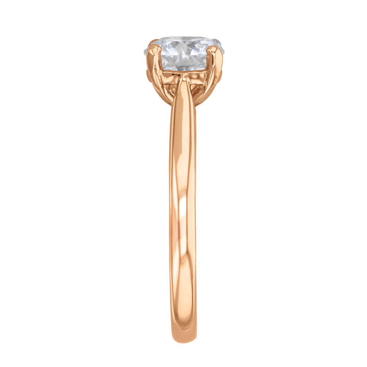 0.35ct Ophelia Round Brilliant Cut Diamond Solitaire Engagement Ring | 18ct Rose Gold