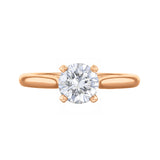 0.35ct Ophelia Round Brilliant Cut Diamond Solitaire Engagement Ring | 18ct Rose Gold