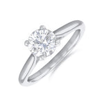 0.75ct Ophelia Round Brilliant Cut Diamond Solitaire Engagement Ring | Platinum