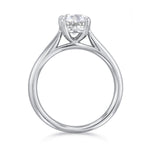 1.00ct Ophelia Round Brilliant Cut Diamond Solitaire Engagement Ring | 18ct White Gold